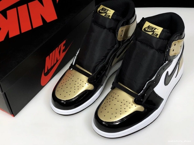 Rep Toe Jordan Retro High Air Glod 1 861428-007 0703